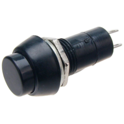 PRZYCISK ROZWIERNY OKRĄGŁY 3A 250V CZARNY PBS81RB