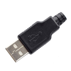 WTYK USB TYP A NA PRZEWÓD KABEL Z OSŁONĄ