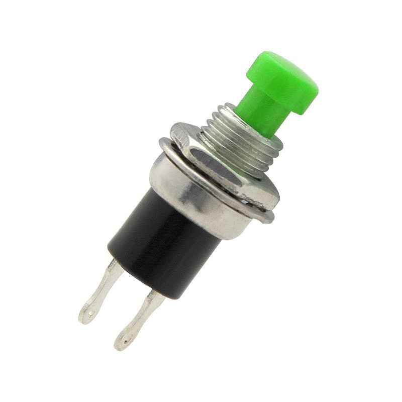 PRZYCISK PBS-10 ZIELONY ZWIERNY 6mm. OTWÓR