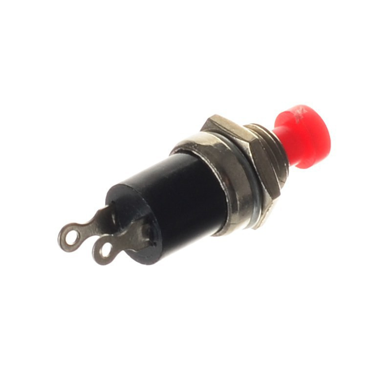 PRZYCISK CZERWONY ROZWIERNY 6mm. OTWÓR