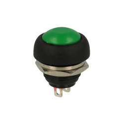 PRZYCISK CHWILOWY PBS-33 zwierny  ZIELONY 12mm OTWÓR