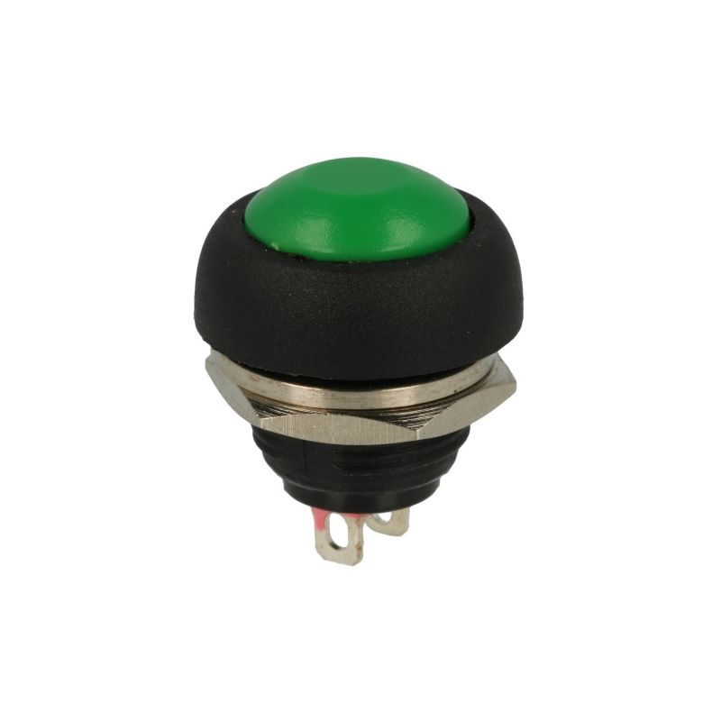 PRZYCISK CHWILOWY PBS-33 zwierny  ZIELONY 12mm OTWÓR