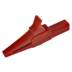 KROKODYLEK NA BANAN 32A 1000V BEZPIECZNY CZERWONY