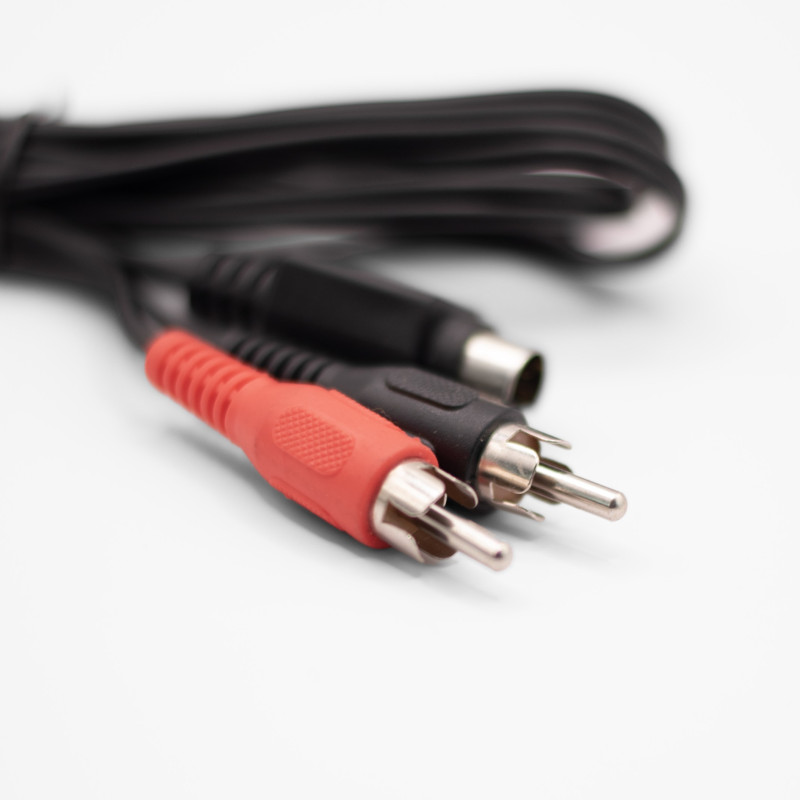 KABEL AV DIN 5M/2xRCA 1,2m/1,5m