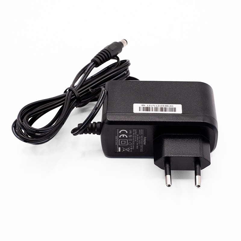 ZASILACZ 12V 1A 12W 2,1/5,5mm DC RUIDE DO GNIAZDKOWY CZARNY