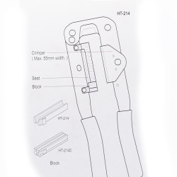 ZACISKACZ HT-214 DO ZŁĄCZ FC