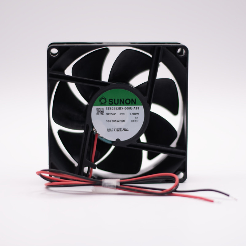 WENTYLATOR 24VDC 80x80x25 KULKOWE EE80252B1-A99 SUNON 38dBA 76,5m3/h