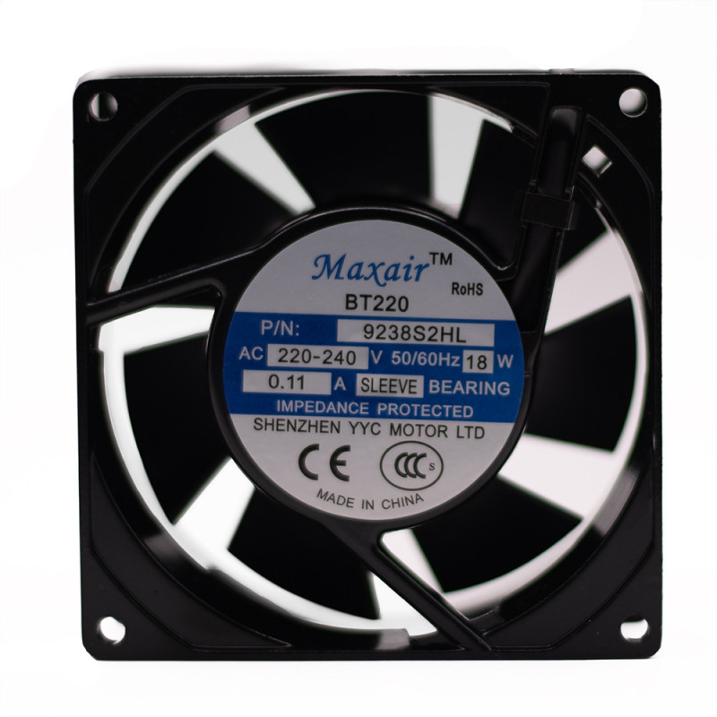 WENTYLATOR 230VAC 92x92x38mm ŚLIZG