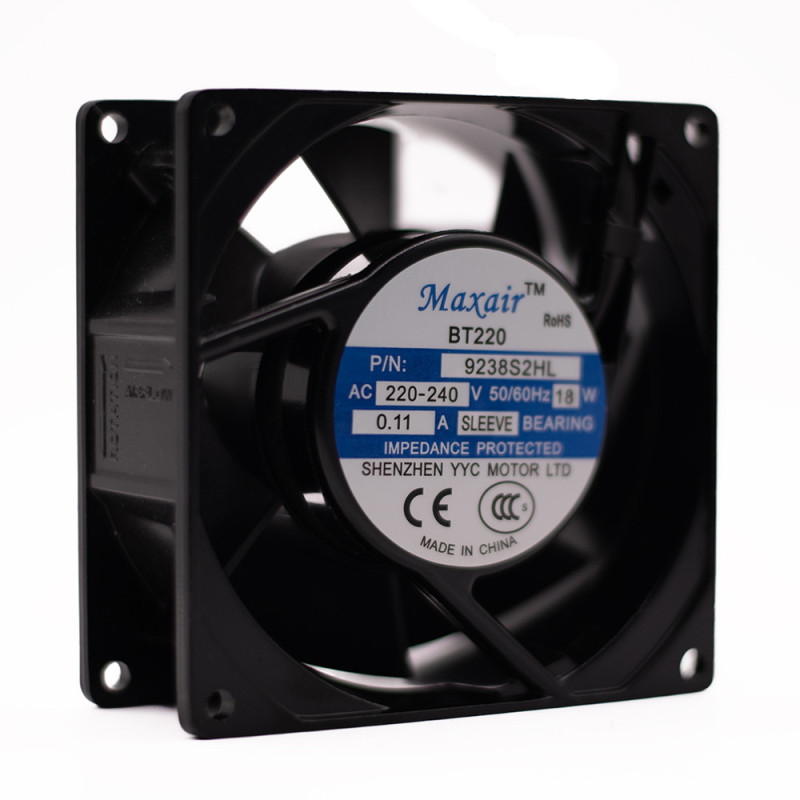 WENTYLATOR 230VAC 92x92x38mm ŚLIZG