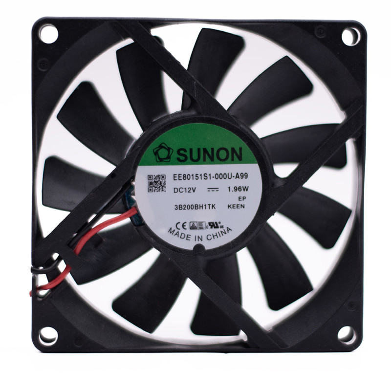 WENTYLATOR 12VDC 80x80x15mm ŚLIZG EE80151S1-A99 SUNON