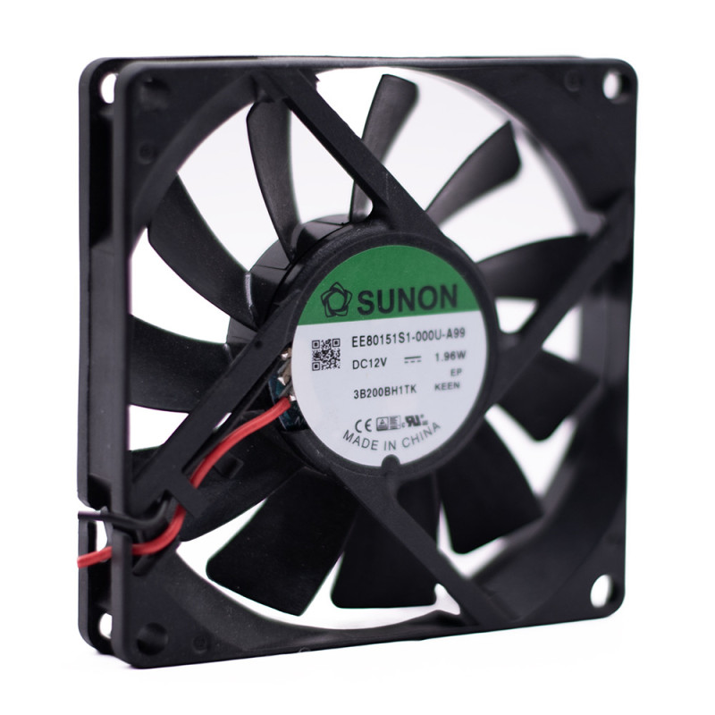 WENTYLATOR 12VDC 80x80x15mm ŚLIZG EE80151S1-A99 SUNON