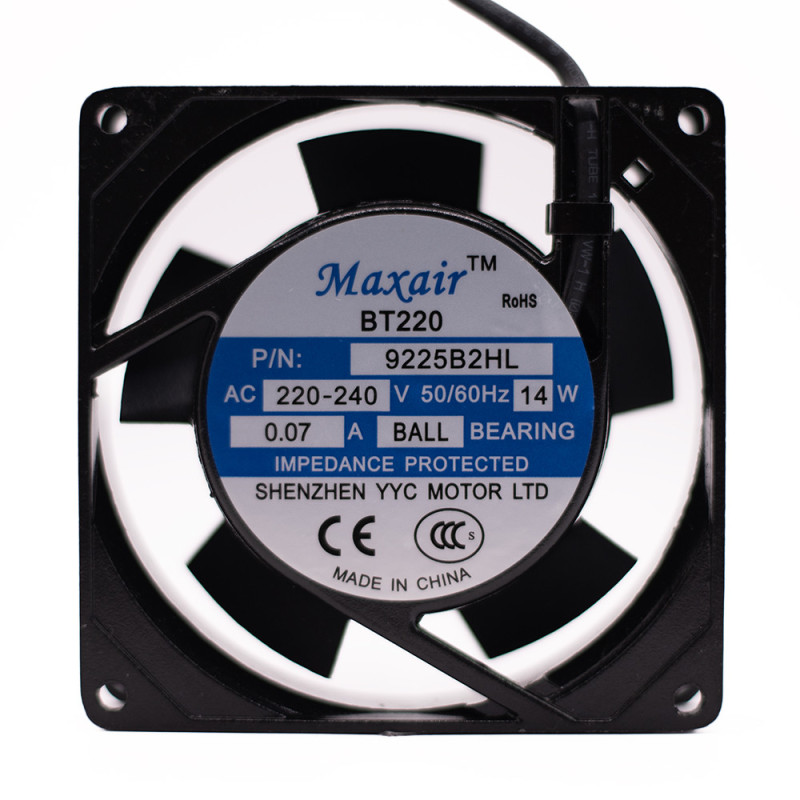 WENTYLATOR 230VAC 92x92x25 KULKOWE 9225B2HL MAXAIR