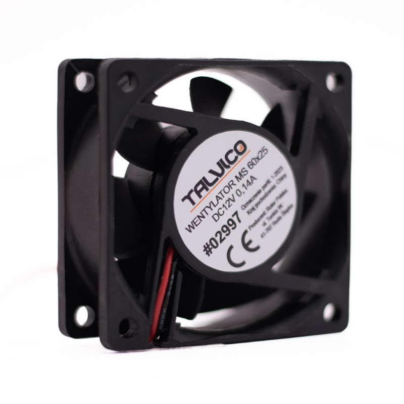 WENTYLATOR 12VDC 60x60x25mm MS