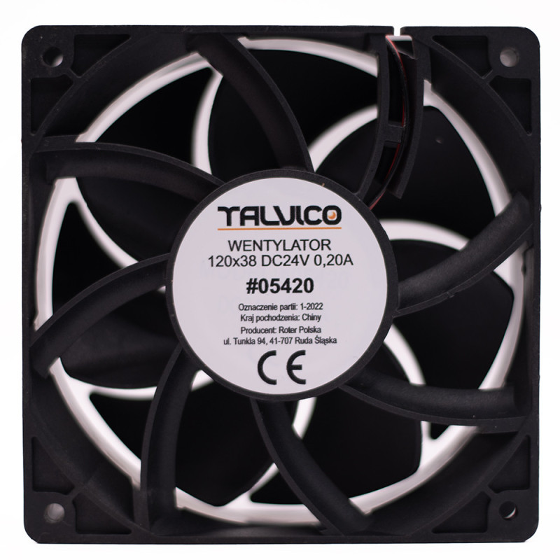 WENTYLATOR 24VDC 120x120x38mm