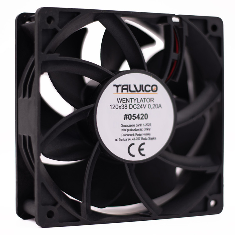 WENTYLATOR 24VDC 120x120x38mm