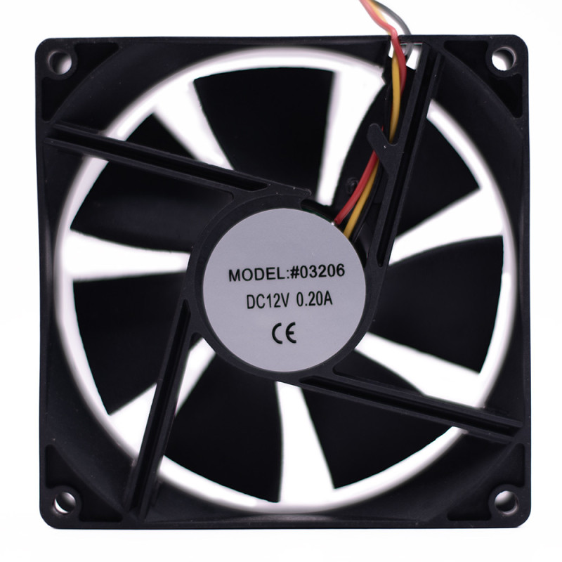 WENTYLATOR 12VDC 92x92x25mm HS 3-PRZEWODY