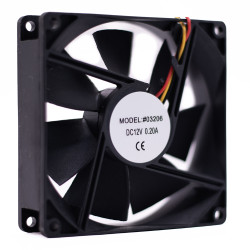 WENTYLATOR 12VDC 92x92x25mm HS 3-PRZEWODY
