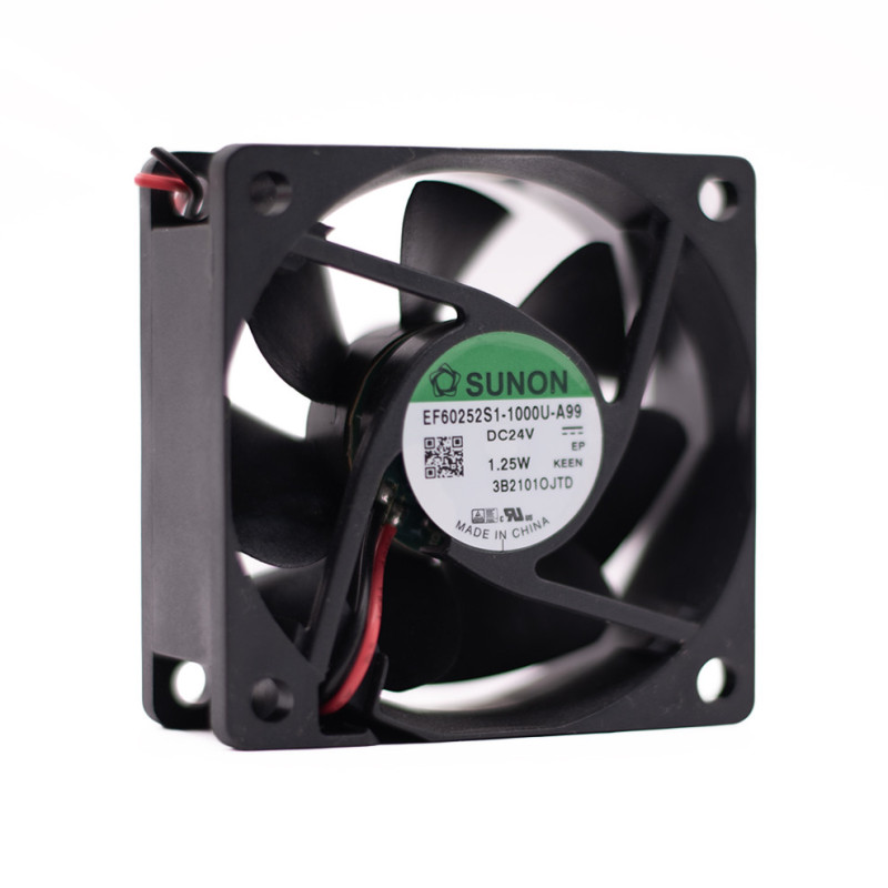 WENTYLATOR 24VDC 60x60x25 1,3W EF60252S1-A99 SUNON 39,93m3/h 27dBA