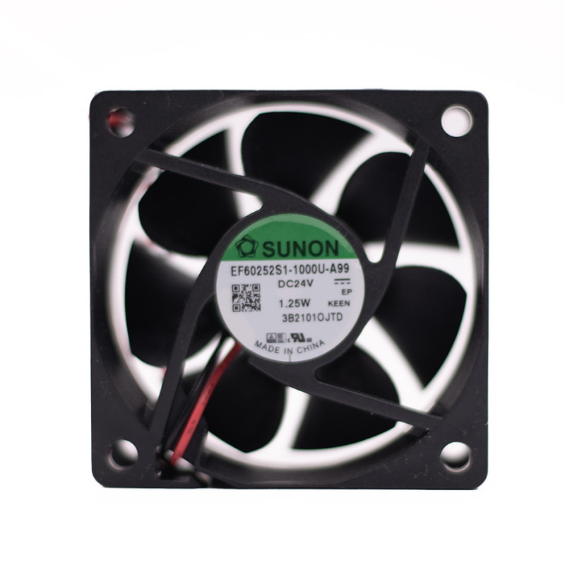 WENTYLATOR 24VDC 60x60x25 1,3W EF60252S1-A99 SUNON 39,93m3/h 27dBA