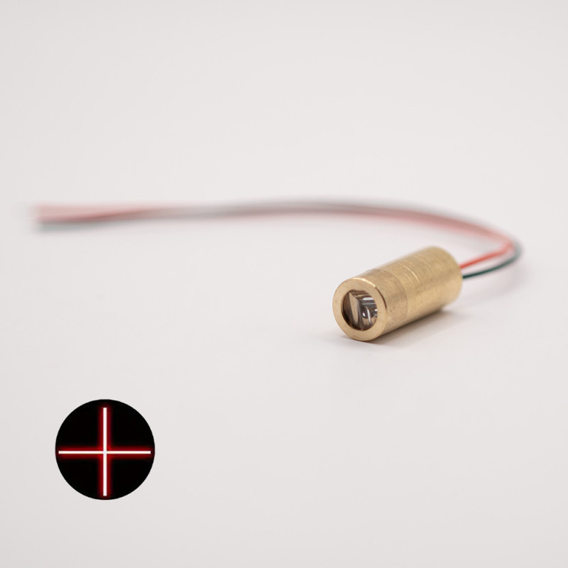 Laserowy Moduł Krzyżowy Diody - Czerwony