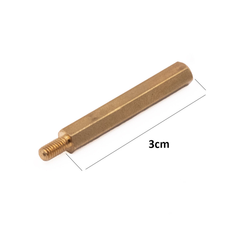 DYSTANS Z GWINTEM MOSIĄDZ NIKLOWANY - WARIANTY