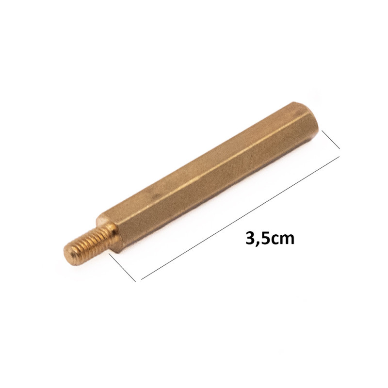 DYSTANS Z GWINTEM MOSIĄDZ NIKLOWANY - WARIANTY