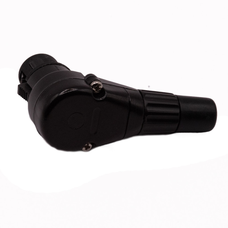 GNIAZDO XLR CANON 3PIN NA KABEL KĄTOWE GOLD