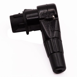 GNIAZDO XLR CANON 3PIN NA KABEL KĄTOWE GOLD