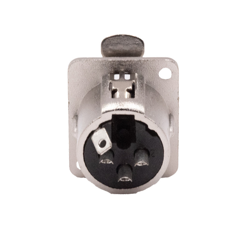 GNIAZDO XLR CANON 3PIN DO OBUDOWY NIKIEL
