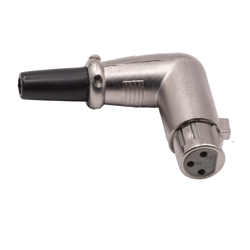 GNIAZDO XLR CANON 3PIN NA KABEL KĄTOWE