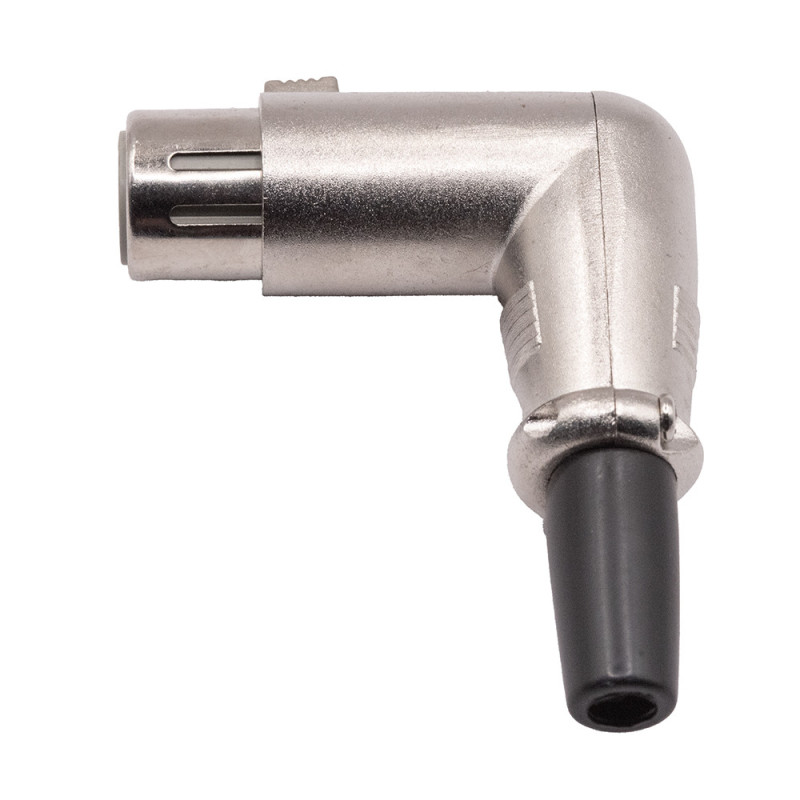 GNIAZDO XLR CANON 3PIN NA KABEL KĄTOWE
