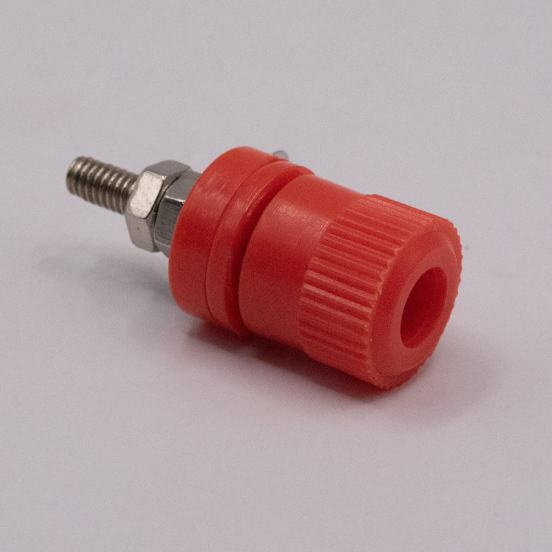 GNIAZDO BANAN 4mm TYP III MAŁE CZERWONE