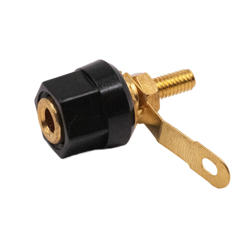 GNIAZDO BANAN 4mm AUDIO SZEŚCOKĄTNE GOLD