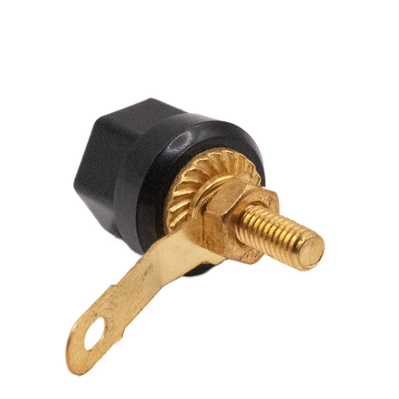 GNIAZDO BANAN 4mm AUDIO SZEŚCOKĄTNE GOLD