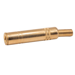 GNIAZDO JACK 6,3mm NA KABEL ZŁOTE STEREO