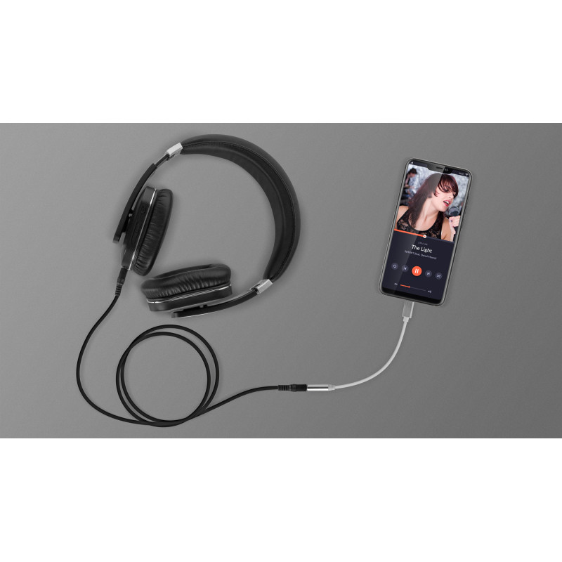 Adapter wtyk USB typu C - gniazdo jack 3.5 stereo Kruger&Matz Basic