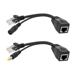Adaptor PoE- zasilanie przez LAN dla AP, ROUTER czarny E4653