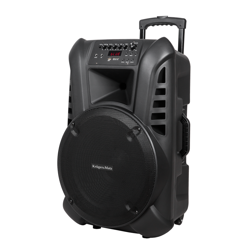 Aktywna kolumna głośnikowa (z 2 mikrofonami bezprzewodowymi UHF, SD, Bluetooth, FM, USB) 60 Watt