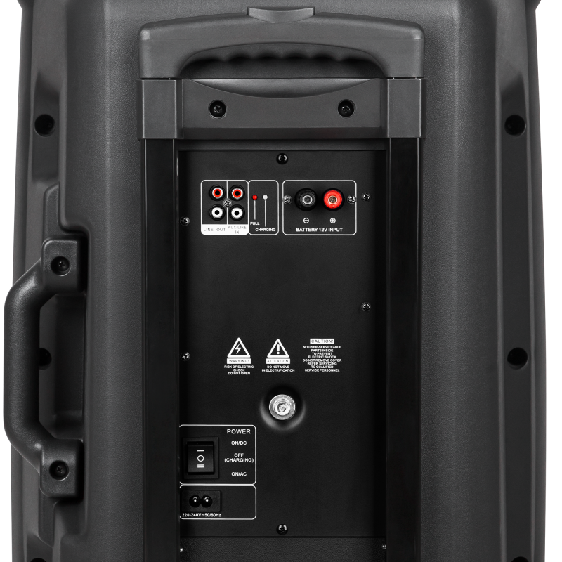 Aktywna kolumna głośnikowa (z 2 mikrofonami bezprzewodowymi UHF, SD, Bluetooth, FM, USB) 60 Watt