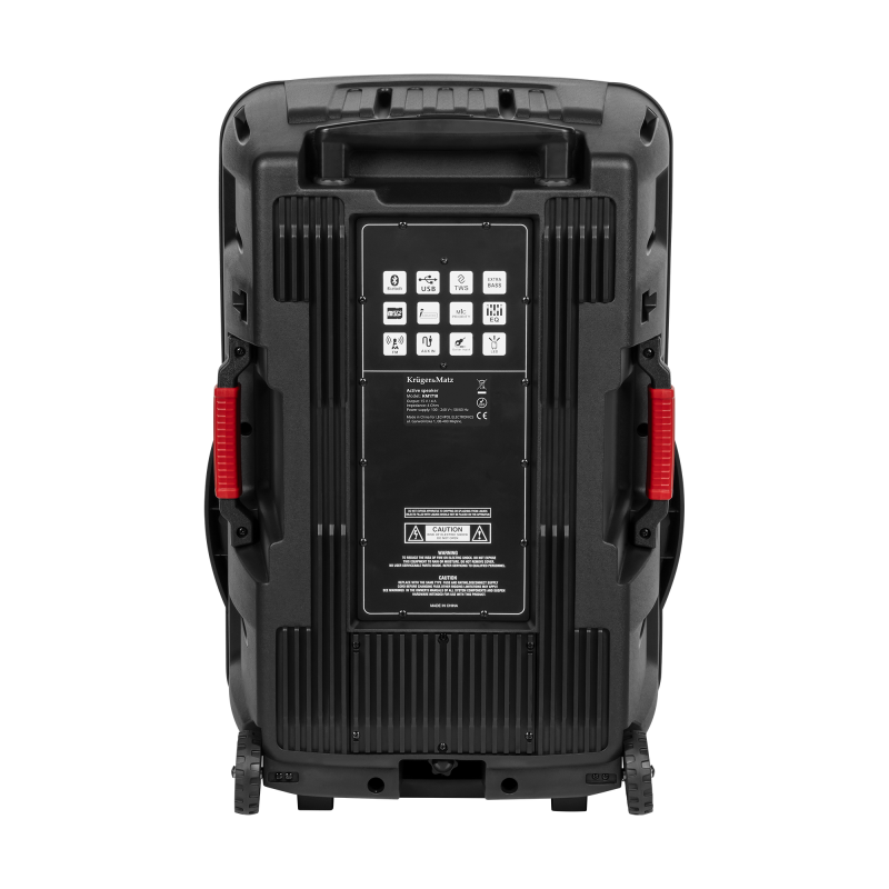 Aktywna kolumna głośnikowa (z 2 mikrofonami bezprzewodowymi UHF, SD, Bluetooth, FM, USB, LED) 60 Watt