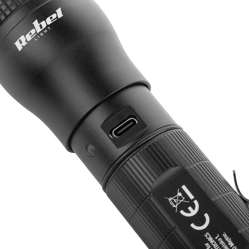 Akumulatorowa latarka ręczna Rebel- 800Lm