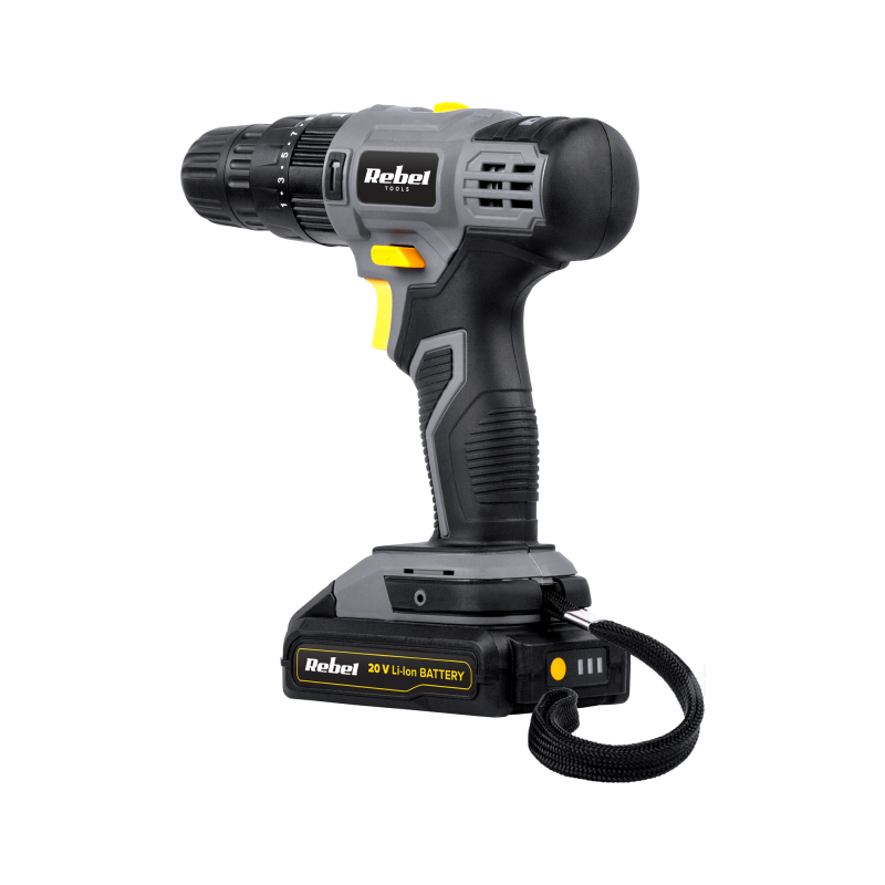 Akumulatorowa wiertarko-wkrętarka udarowa 20V 2A box