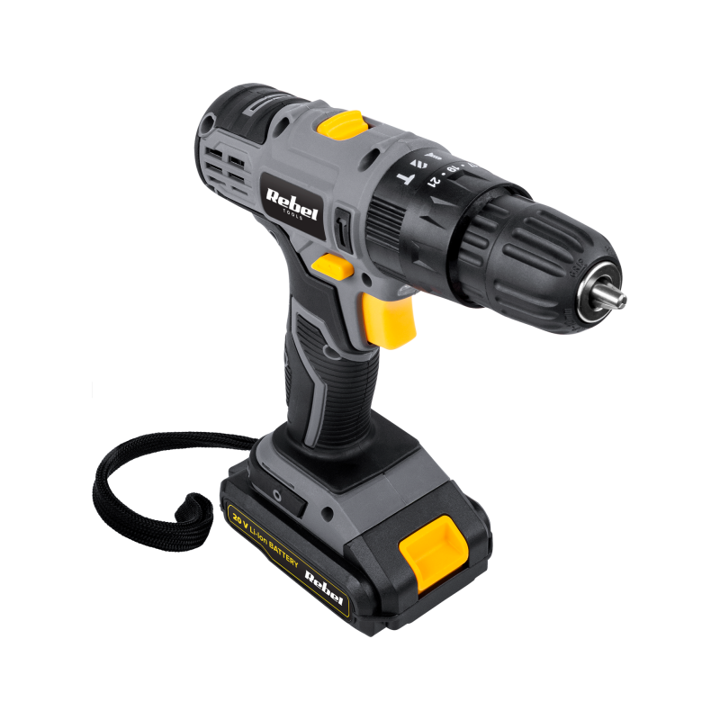 Akumulatorowa wiertarko-wkrętarka udarowa 20V 2A box