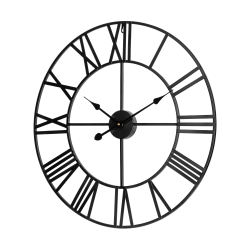 Aluminiowy duży zegar ścienny 60 cm