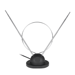 Antena pokojowa TV z kablem koncentrycznym z podstawką