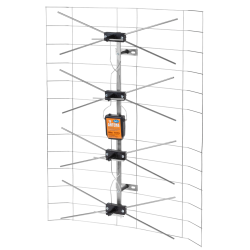 Antena TV siatkowa biała-pusta