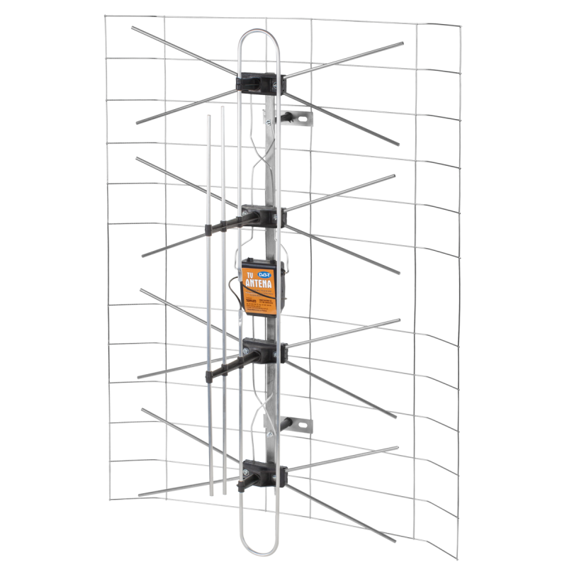 Antena TV siatkowa kompletna(zasilacz+wzmacniacz)+DIPOL 3DX