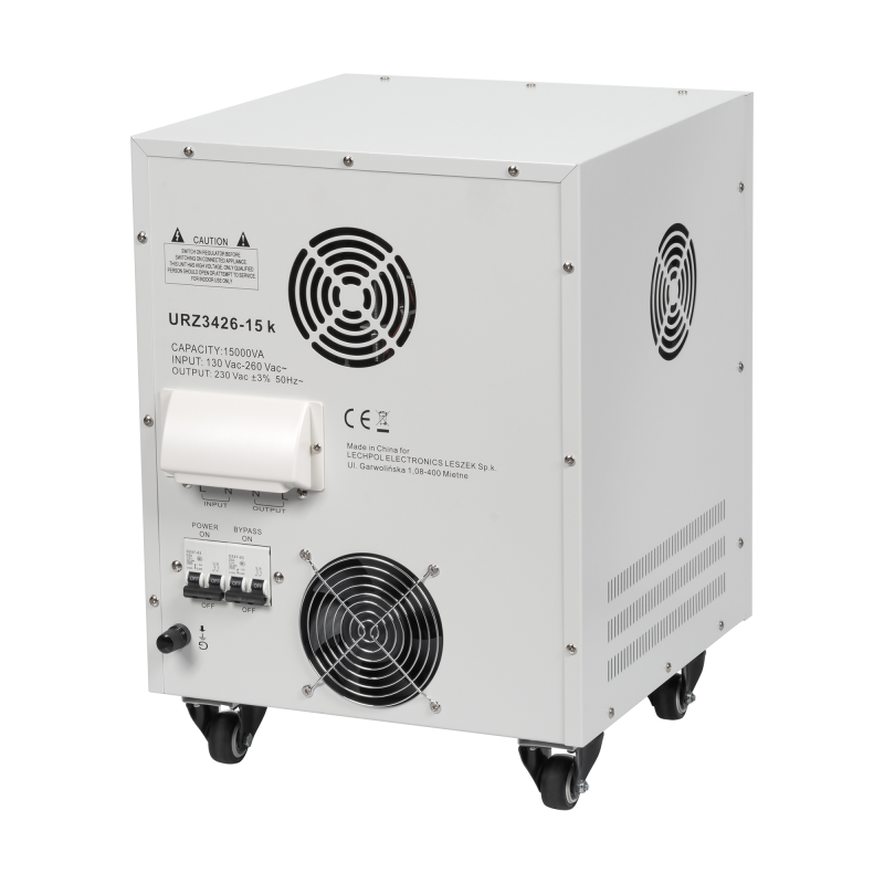 Automatyczny stabilizator napięcia KEMOT MSER-15000 (15000 VA, serwomotor)