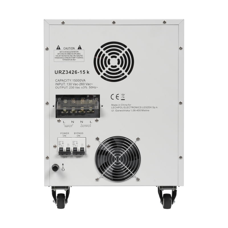 Automatyczny stabilizator napięcia KEMOT MSER-15000 (15000 VA, serwomotor)