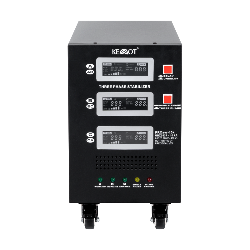 Automatyczny trójfazowy stabilizator napięcia KEMOT PROavr-10k
